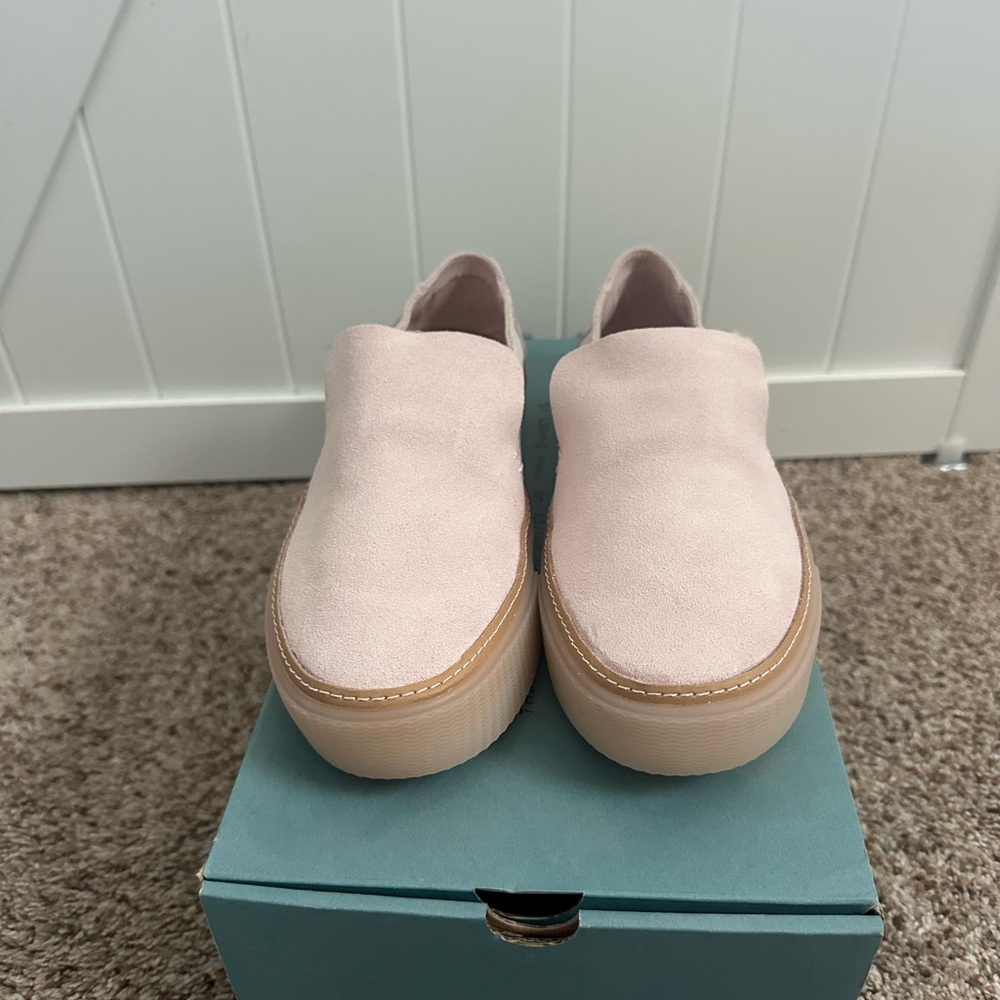 TOMS Sunset Slip On Shoes Blush Birch Suede Women’s Size 8 NWT In Box - Picture 3 of 7